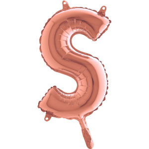 Ballons et hélium, Ballons aluminium, Ballons lettres, 36 cm, rose gold, S
