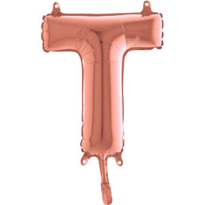 Ballons et hélium, Ballons aluminium, Ballons lettres, 36 cm, rose gold, T