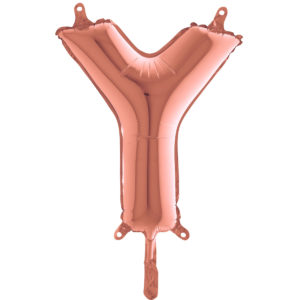Ballons et hélium, Ballons aluminium, Ballons lettres, 36 cm, rose gold, Y