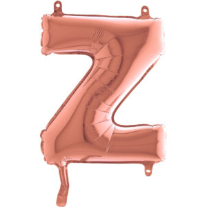 Ballons et hélium, Ballons aluminium, Ballons lettres, 36 cm, rose gold, Z