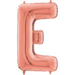 Ballons et hélium, ballons aluminium, ballons lettres, 66 cm, rose gold, E