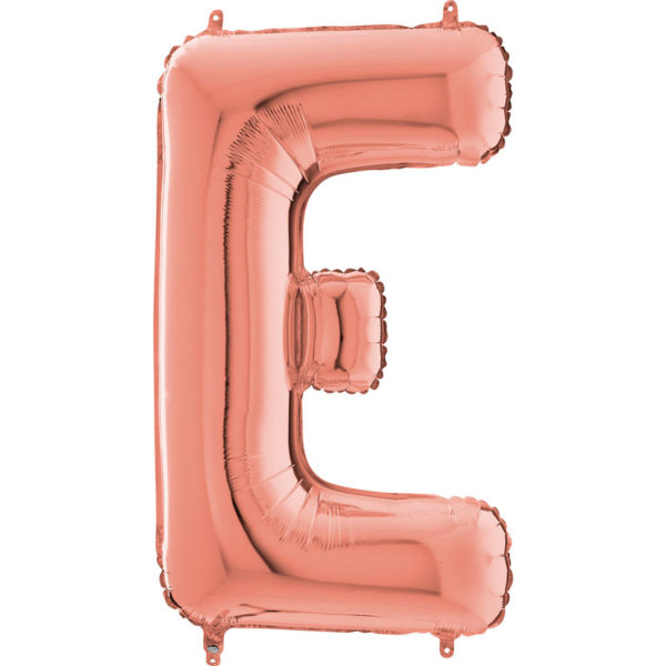 Ballons et hélium, ballons aluminium, ballons lettres, 66 cm, rose gold, E