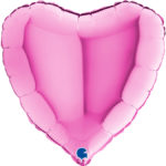 Ballons et hélium, Ballons aluminium, Ballons mariage, Coeur, 46 cm, fuchsia