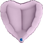 Ballons et hélium, Ballons aluminium, Ballons mariage, Coeur, 46 cm, lilas