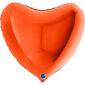Ballons et hélium, Ballons aluminium, Ballons mariage, Coeur, 91 cm, orange