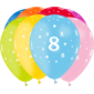 Ballons et hélium, ballons latex, ballons âges, chiffre 8