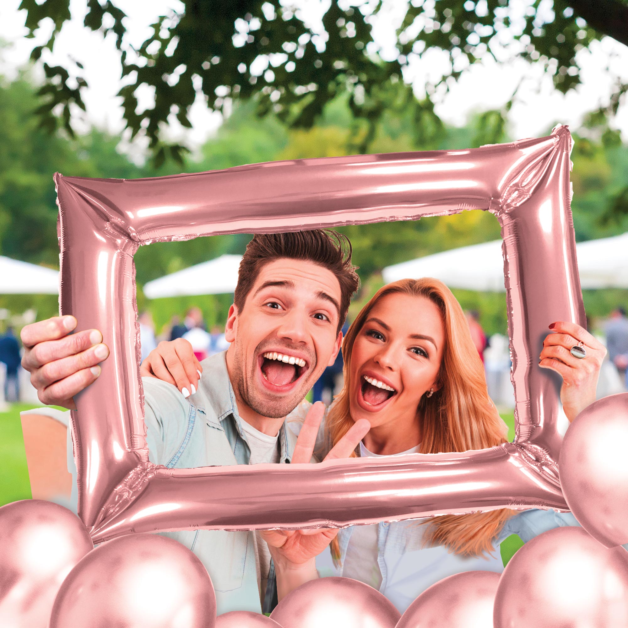 Cadre Gonflable Photobooth Rose Gold - 100%FETE Le Shop