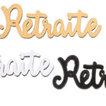 Humoristique, retraite, confettis