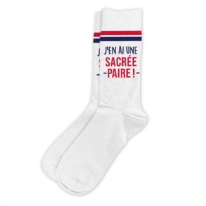 HUMORISTIQUE-TEXTILE-CHAUSSETTE-UNESACREEPAIRE