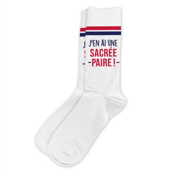 HUMORISTIQUE-TEXTILE-CHAUSSETTE-UNESACREEPAIRE