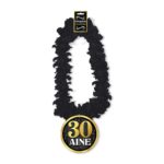 HUMORISTIQUE-TEXTILE-COLLIERDEFLEUR-NOIR-30ANS