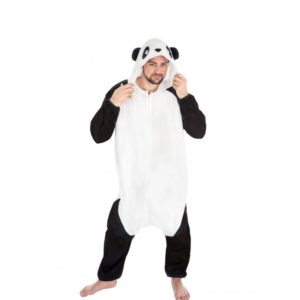 ACCESSOIRES DE FETE-DEGUISEMENT-DEGUISEMENT ADULTE-DEGUISEMENT PANDA-COMBINAISON PANDA-DEGUISEMENT PANDA ADULTE-KIGURUMI PANDA