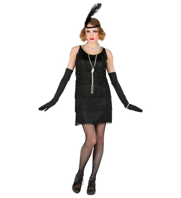 ACCESSOIRES DE FETE-DEGUISEMENT-DEGUISEMENT HUMORISTIQUE-DEGUISEMENT ADULTE-DEGUISEMENT ANNEES 20-DEGUISEMENT CHARLESTON-ROBE CHARLESTION