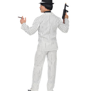 ACCESSOIRES DE FETE-DEGUISEMENT-DEGUISEMENT HUMORISTIQUE-DEGUISEMENT ADULTE-DEGUISEMENT ANNEES 20-DEGUISEMENT GANGSTER-DEGUISEMENT GANGSTER BLANC