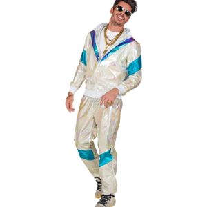 ACCESSOIRES DE FETE-DEGUISEMENT-DEGUISEMENT HUMORISTIQUE-DEGUISEMENT ADULTE-DEGUISEMENT ANNEES 80-DEGUISEMENT-JOGGING ANNEES 80 HOLOGRAPHIQUE