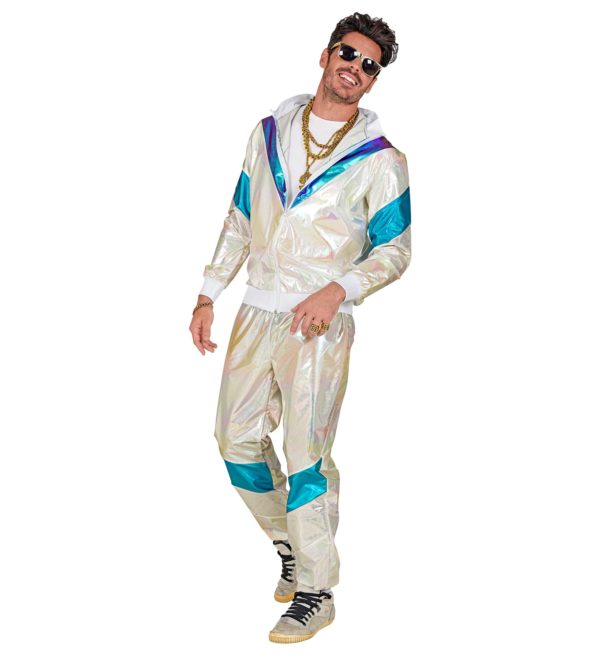 ACCESSOIRES DE FETE-DEGUISEMENT-DEGUISEMENT HUMORISTIQUE-DEGUISEMENT ADULTE-DEGUISEMENT ANNEES 80-DEGUISEMENT-JOGGING ANNEES 80 HOLOGRAPHIQUE