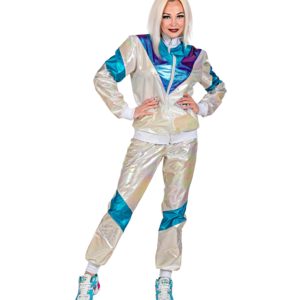 ACCESSOIRES DE FETE-DEGUISEMENT-DEGUISEMENT HUMORISTIQUE-DEGUISEMENT ADULTE-DEGUISEMENT ANNEES 80-DEGUISEMENT-JOGGING ANNEES 80 HOLOGRAPHIQUE