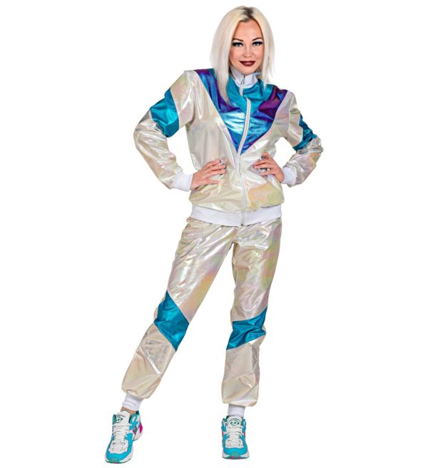 ACCESSOIRES DE FETE-DEGUISEMENT-DEGUISEMENT HUMORISTIQUE-DEGUISEMENT ADULTE-DEGUISEMENT ANNEES 80-DEGUISEMENT-JOGGING ANNEES 80 HOLOGRAPHIQUE