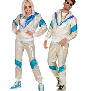 ACCESSOIRES DE FETE-DEGUISEMENT-DEGUISEMENT HUMORISTIQUE-DEGUISEMENT ADULTE-DEGUISEMENT ANNEES 80-DEGUISEMENT-JOGGING ANNEES 80 HOLOGRAPHIQUE