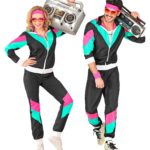 ACCESSOIRES DE FETE-DEGUISEMENT-DEGUISEMENT HUMORISTIQUE-DEGUISEMENT ADULTE-DEGUISEMENT ANNEES 80-DEGUISEMENT-JOGGING ANNEES 80 NOIR