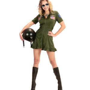 ACCESSOIRES DE FETE-DEGUISEMENT-DEGUISEMENT HUMORISTIQUE-DEGUISEMENT ADULTE-DEGUISEMENT PILOTE DE CHASSE FEMME