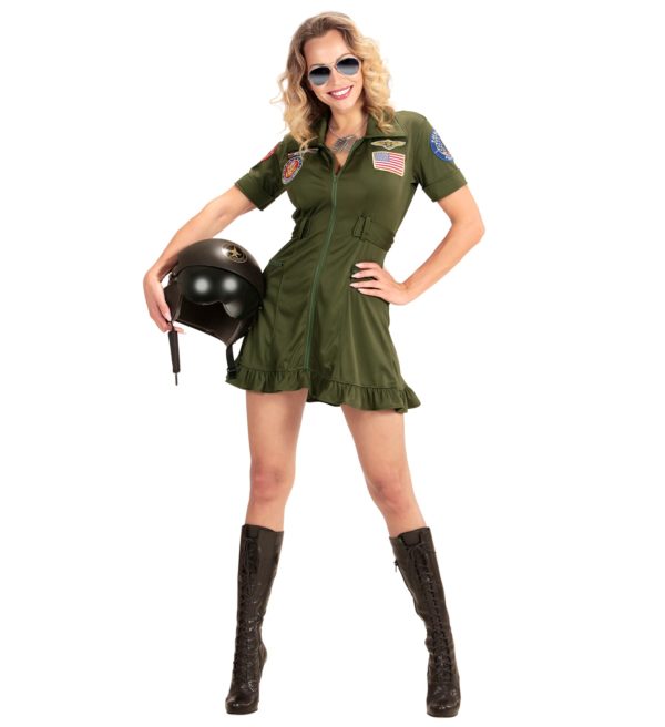 ACCESSOIRES DE FETE-DEGUISEMENT-DEGUISEMENT HUMORISTIQUE-DEGUISEMENT ADULTE-DEGUISEMENT PILOTE DE CHASSE FEMME