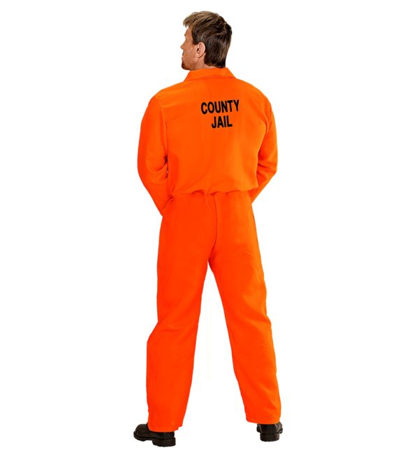 ACCESSOIRES DE FETE-DEGUISEMENT-DEGUISEMENT HUMORISTIQUE-DEGUISEMENT ADULTE-DEGUISEMENT PRISONNIER AMERICAIN-COMBINAISON ORANGE-COMBINAISON DE PRISONNIER ORANGE