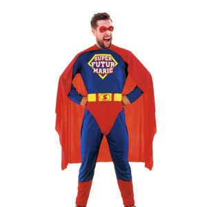 ACCESSOIRES DE FETE-DEGUISEMENT-DEGUISEMENT HUMORISTIQUE-DEGUISEMENT ADULTE-DEGUISEMENT SUPER FUTUR MARIE