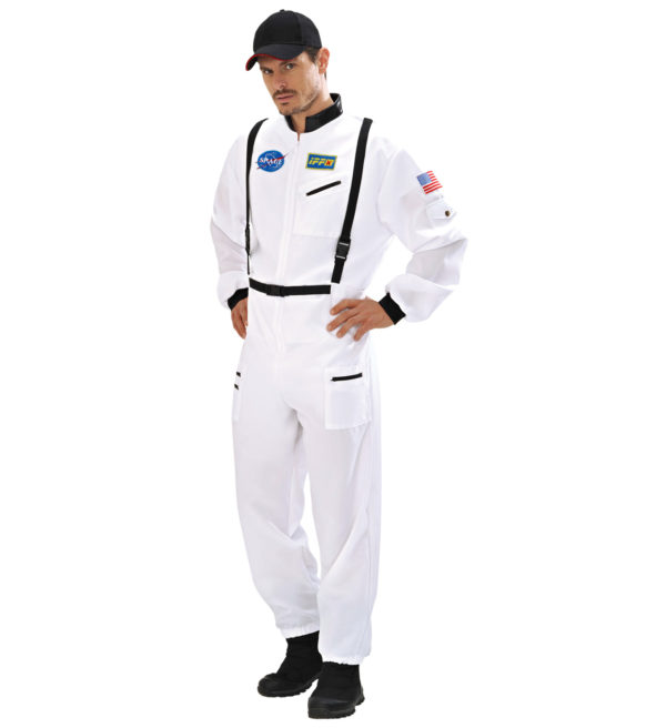 ACCESSOIRES DE FETE-DEGUISEMENT-DEGUISEMENTS-DEGUISEMENT ADULTE-DEGUISEMENT ASTRONAUTE-COMBINAISON ASTRONAUTE BLANC