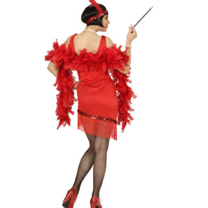 ACCESSOIRES DE FETE-DEGUISEMENT-DEGUISEMENTS-DEGUISEMENT ADULTE-DEGUISEMENT CHARLESTON-DEGUISEMENT ANNEES 20-ROBE CHARLESTON ROUGE