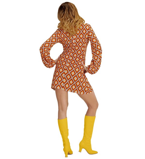 ACCESSOIRES DE FETE-DEGUISEMENT-DEGUISEMENTS-DEGUISEMENT ADULTE-DEGUISEMENT DISCO-DEGUISEMENT ANNEES 70-ROBE GROOVY