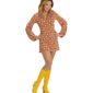 ACCESSOIRES DE FETE-DEGUISEMENT-DEGUISEMENTS-DEGUISEMENT ADULTE-DEGUISEMENT DISCO-DEGUISEMENT ANNEES 70-ROBE GROOVY