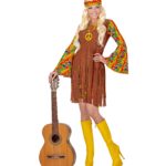ACCESSOIRES DE FETE-DEGUISEMENT-DEGUISEMENTS-DEGUISEMENT ADULTE-DEGUISEMENT HIPPIE-DEGUISEMENT HIPPIE FEMME-ROBE HIPPIE