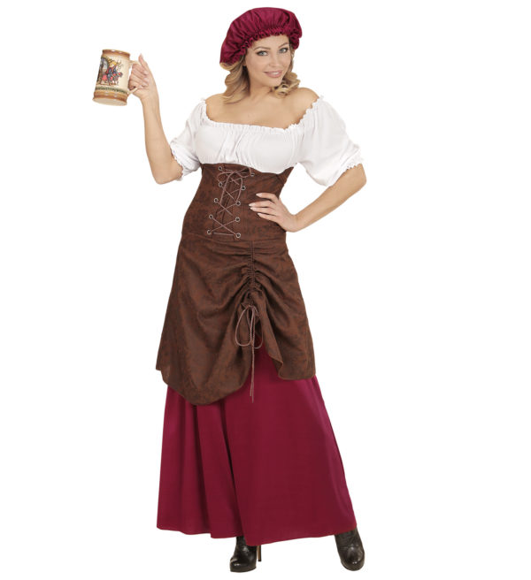 ACCESSOIRES DE FETE-DEGUISEMENT-DEGUISEMENTS-DEGUISEMENT ADULTE-DEGUISEMENT SERVEUSE DE TAVERNE-DEGUISEMENT MEDIEVAL FEMME