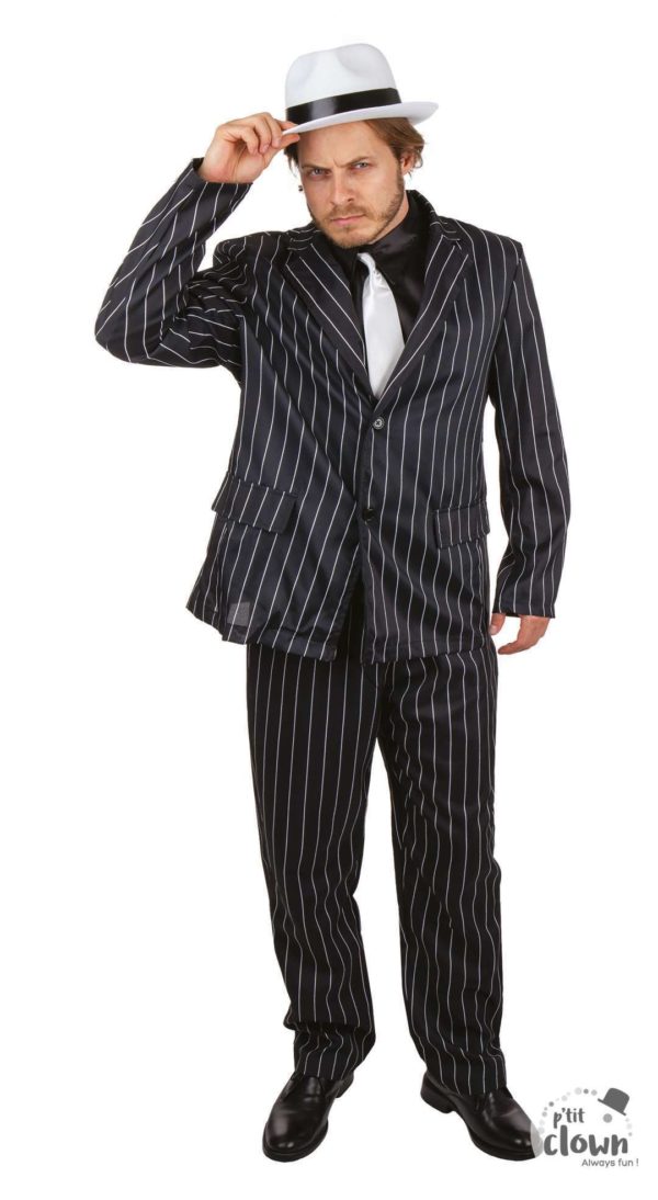 ACCESSOIRES DE FETE-DEGUISEMENTS-DEGUISEMENT GANGSTER-DEGUISEMENT GANGSTER ADULTE