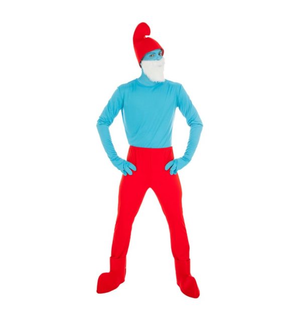 ACCESSOIRES-DE-FETE-DEGUISEMENTS-DEGUISEMENT GRAND SCHTROUMPF-DEGUISEMENT-GRAND SCHTROUMPF ADULTE