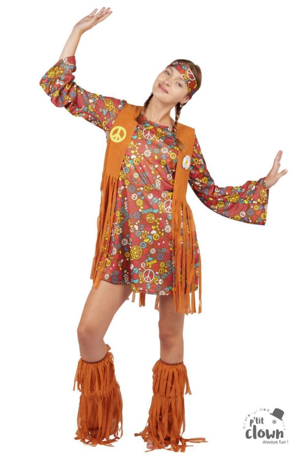 ACCESSOIRES DE FETE-DEGUISEMENTS-DEGUISEMENT HIPPIE-DEGUISEMENT HIPPIE FEMME