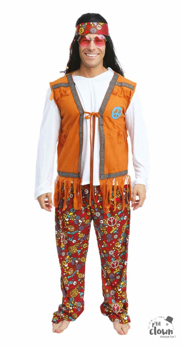 ACCESSOIRES DE FETE-DEGUISEMENTS-DEGUISEMENT HIPPIE-DEGUISEMENT HIPPIE HOMME