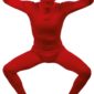 ACCESSOIRES DE FETE-DEGUISEMENTS-DEGUISEMENT KOLALAPO ROUGE-DEGUISEMENT SECONDE PEAU