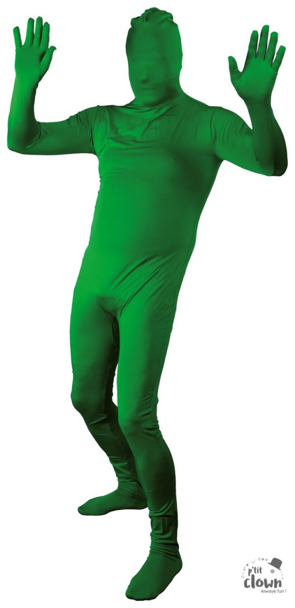ACCESSOIRES DE FETE-DEGUISEMENTS-DEGUISEMENT KOLALAPO VERT-DEGUISEMENT SECONDE PEAU