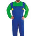 ACCESSOIRES DE FETE-DEGUISEMENTS-DEGUISEMENT LUIGI-DEGUISEMENT PLOMBIER VERT-DEGUISEMENT PLOMBIER VERT ADULTE