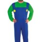 ACCESSOIRES DE FETE-DEGUISEMENTS-DEGUISEMENT LUIGI-DEGUISEMENT PLOMBIER VERT-DEGUISEMENT PLOMBIER VERT ADULTE