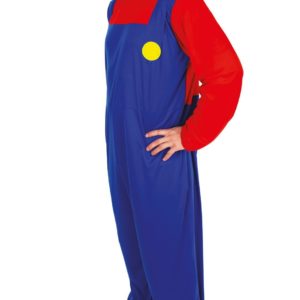 ACCESSOIRES DE FETE-DEGUISEMENTS-DEGUISEMENT MARIO-DEGUISEMENT PLOMBIER ROUGE-DEGUISEMENT PLOMBIER ROUGE ADULTE