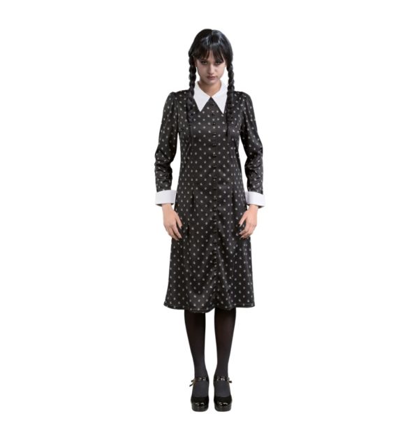 ACCESSOIRES DE FETE-DEGUISEMENTS-DEGUISEMENT MERCREDI-DEGUISEMENT MERCREDI ADDAMS-DEGUISEMENT MERCREDI ADDAMS ADULTE