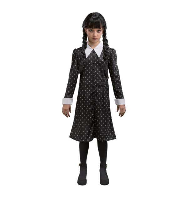 ACCESSOIRES DE FETE-DEGUISEMENTS-DEGUISEMENT MERCREDI-DEGUISEMENT MERCREDI ADDAMS-DEGUISEMENT MERCREDI ADDAMS ENFANT