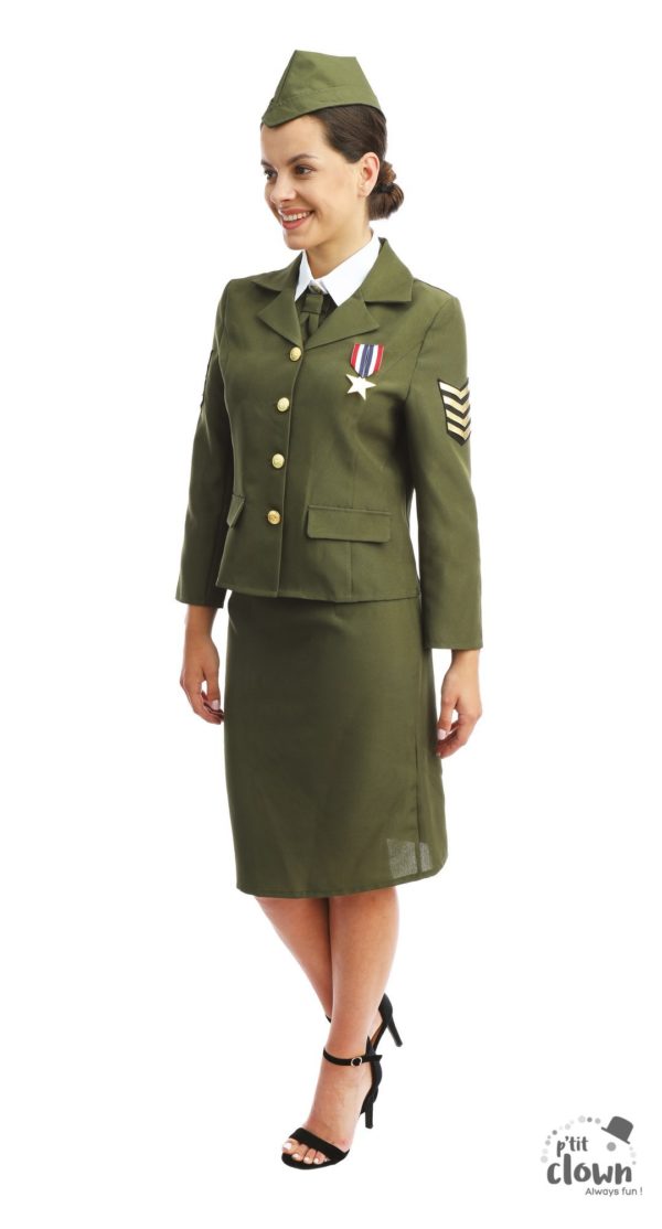 ACCESSOIRES DE FETE-DEGUISEMENTS-DEGUISEMENT MILITAIRE-DEGUISEMENT FEMME MILITIAIRE
