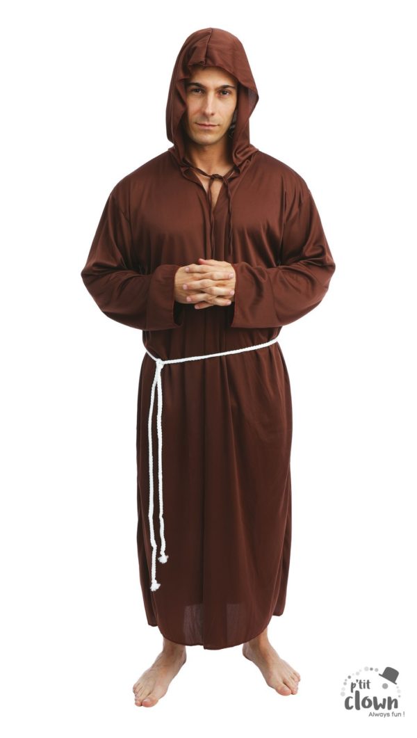 ACCESSOIRES DE FETE-DEGUISEMENTS-DEGUISEMENT MOINE-DEGUISEMENT MOINE ADULTE