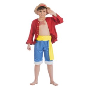 ACCESSOIRES DE FETE-DEGUISEMENTS-DEGUISEMENT ONE PIECE-DEGUISEMENT MANGA-DéGUISEMENT LUFFY-DEGUISEMENT LUFFY ENFANT-DEGUISEMENT ONE PIECE ENFANT