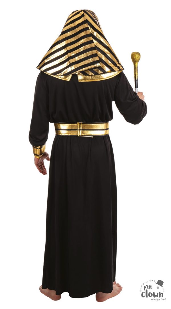 ACCESSOIRES DE FETE-DEGUISEMENTS-DEGUISEMENT PHARAON NOIR- DEGUISEMENT PHARAON ADULTE