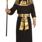 ACCESSOIRES DE FETE-DEGUISEMENTS-DEGUISEMENT PHARAON NOIR- DEGUISEMENT PHARAON ADULTE
